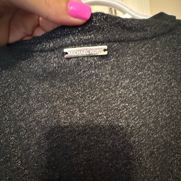 Michael Kors Shimmering Black Top - Picture 5 of 6